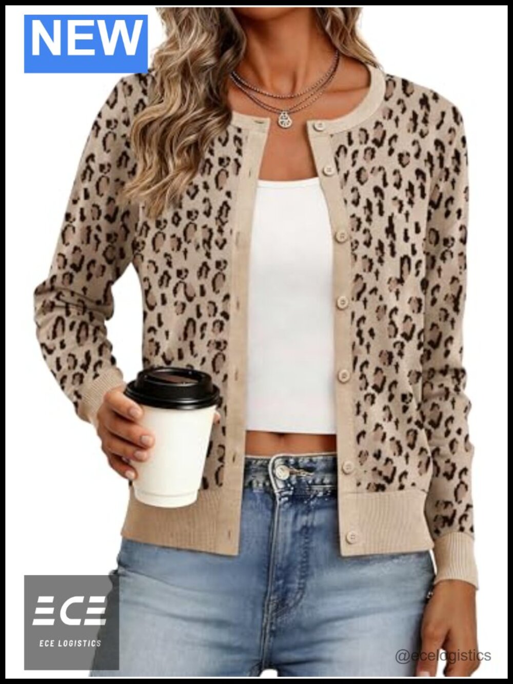 Womens Lightweight Button Down Knit Cardigan Long Sleeve Sweater